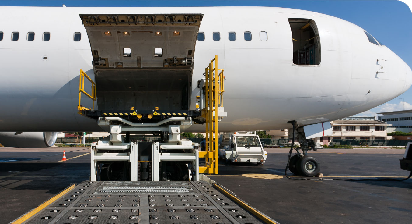 TDP airplane loading cargo